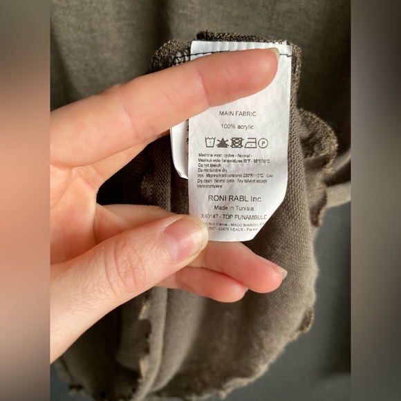 MADO et les Autres | Sheer Top | Color : Tan/Brown | Size: 4 - Picture 4 of 4